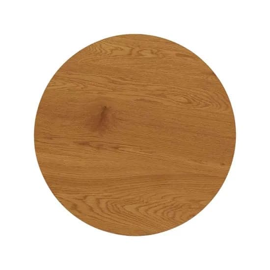 Monza Round Wooden Bar Table In Oak