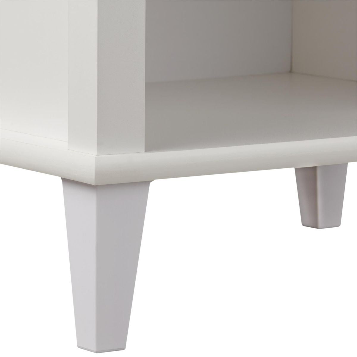 Monarch Hill Poppy Wooden Bedside Cabinet With 1 Drawer In Grey