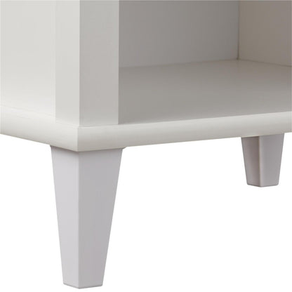 Monarch Hill Poppy Wooden Bedside Cabinet With 1 Drawer In Grey