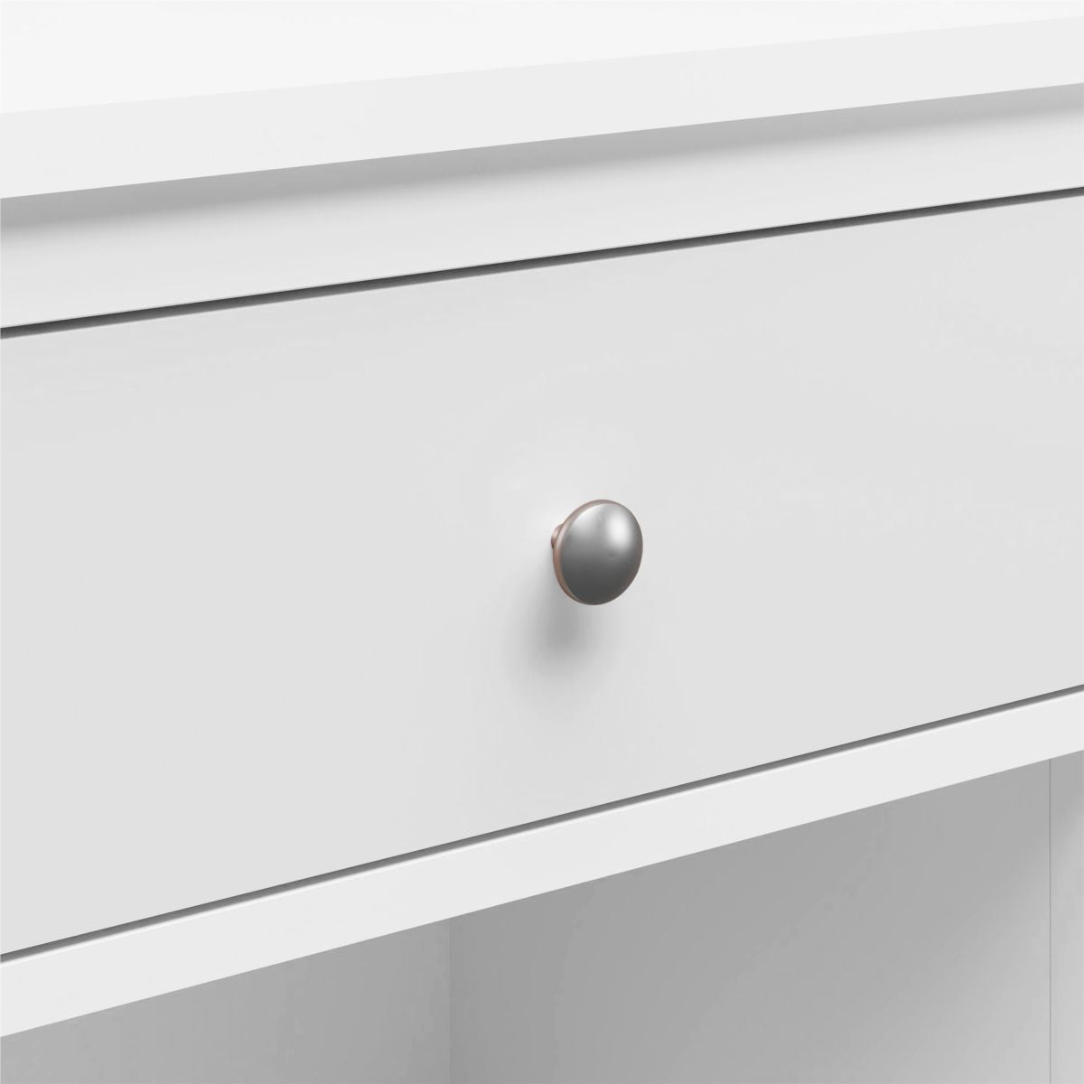 Monarch Hill Poppy Wooden Bedside Cabinet With 1 Drawer In White