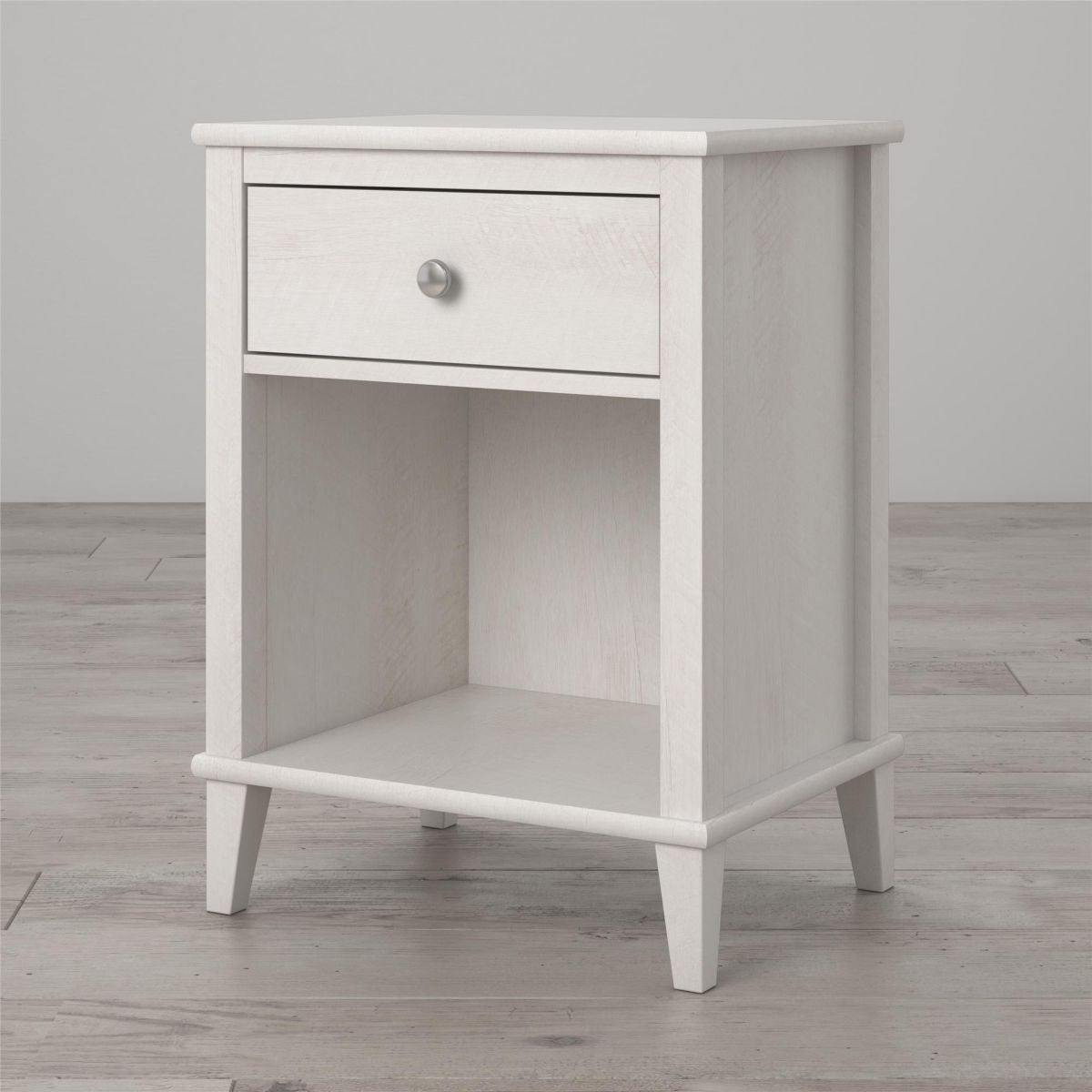Monarch Hill Poppy Wooden Bedside Cabinet With 1 Drawer In White