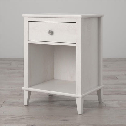 Monarch Hill Poppy Wooden Bedside Cabinet With 1 Drawer In White