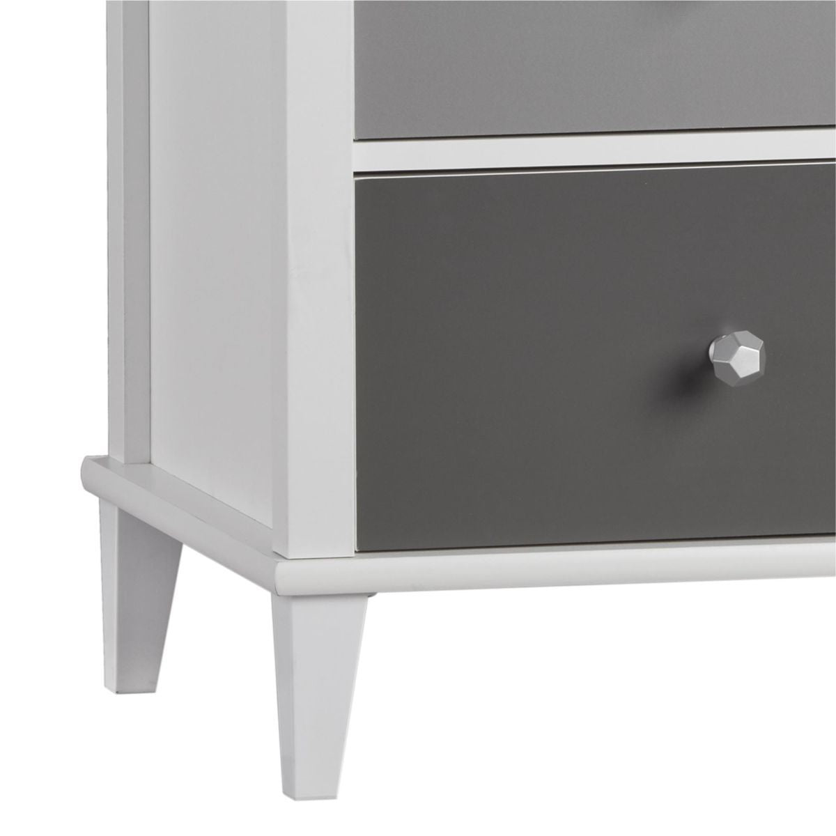 Monarch Hill Poppy Wooden Chest Of 3 Drawers With Changing Table In Grey