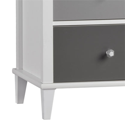 Monarch Hill Poppy Wooden Chest Of 3 Drawers With Changing Table In Grey