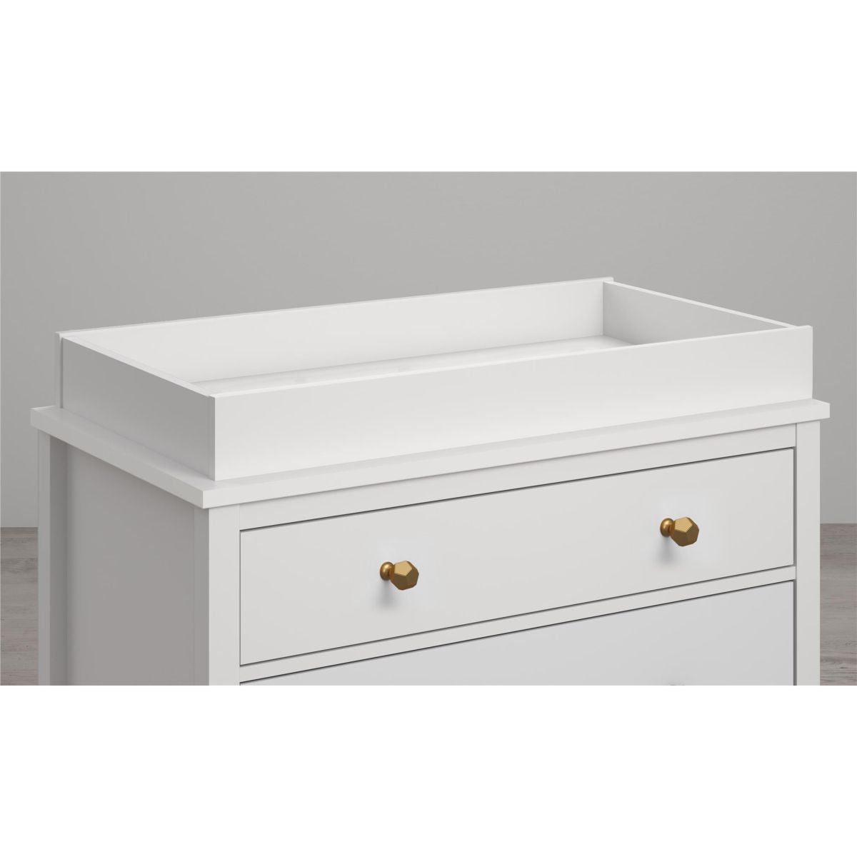 Monarch Hill Poppy Wooden Chest Of 3 Drawers With Changing Table In White