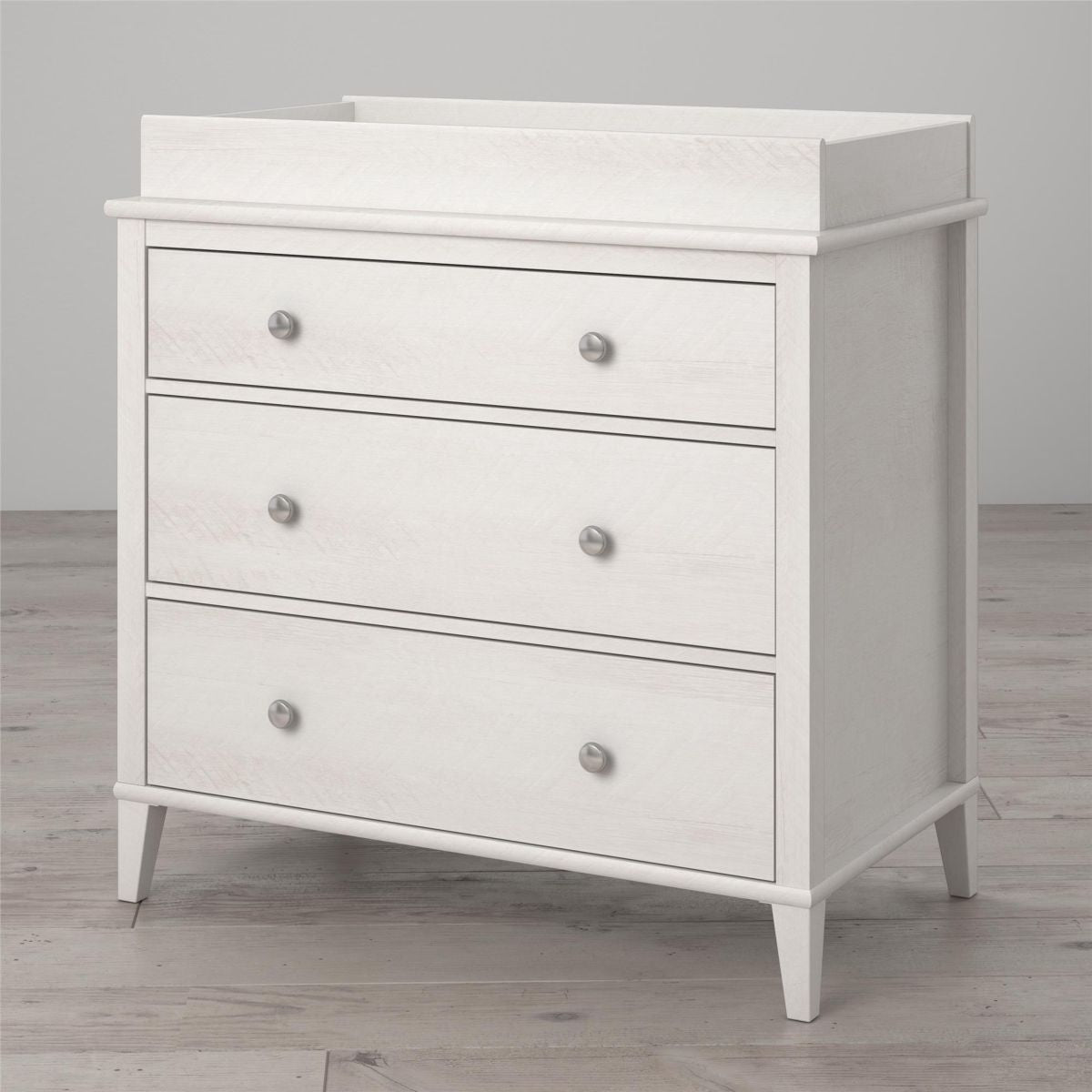 Monarch Hill Poppy Wooden Chest Of 3 Drawers With Changing Table In White