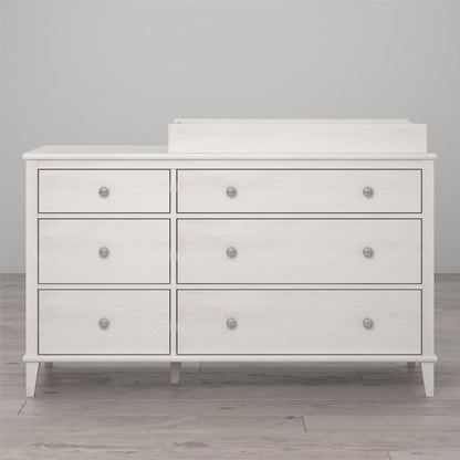 Monarch Hill Poppy Wooden Chest Of 6 Drawers With Changing Table In White