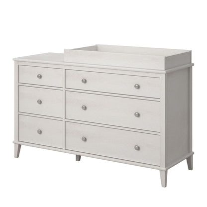 Monarch Hill Poppy Wooden Chest Of 6 Drawers With Changing Table In White