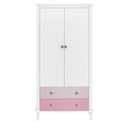 Monarch Hill Poppy Wardrobe With 2 Doors And 2 Drawers In Pink