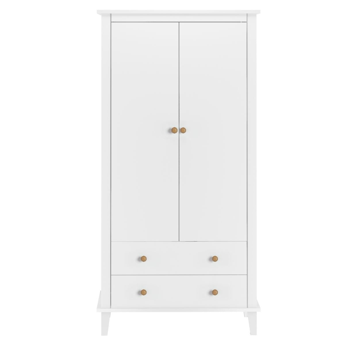 Monarch Hill Poppy Wardrobe With 2 Doors And 2 Drawers In White