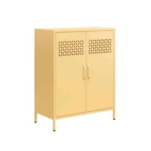 Annie Metal Storage Cabinet With 2 Doors In Sun Yellow