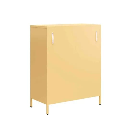 Annie Metal Storage Cabinet With 2 Doors In Sun Yellow