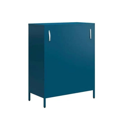 Annie Metal Storage Cabinet With 2 Doors In Deep Ocean Blue
