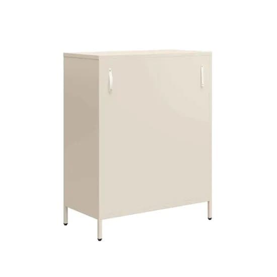 Annie Metal Storage Cabinet With 2 Doors In Deep Parchment