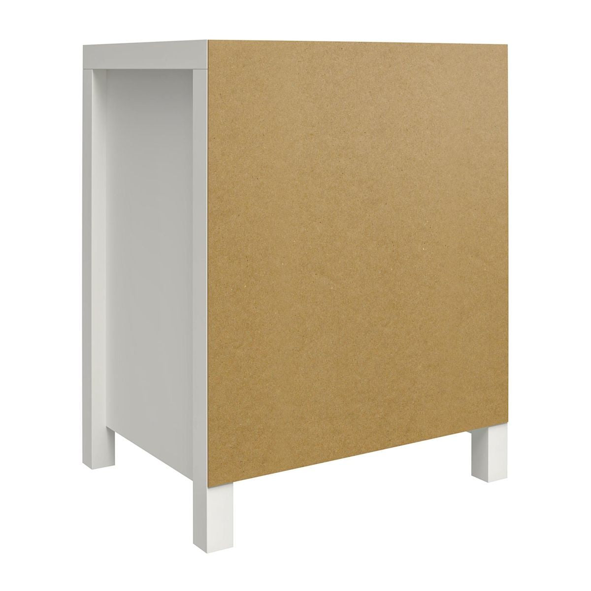 Haven Wooden Bedside Cabinet With 1 Drawer In White