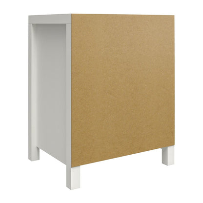 Haven Wooden Bedside Cabinet With 1 Drawer In White