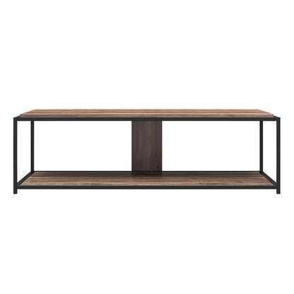 Quincy Wooden TV Stand In Weathered Oak