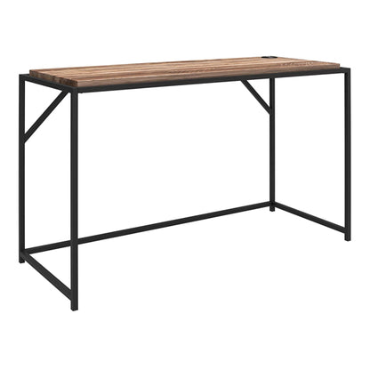 Quincy Wooden Laptop Desk In Weathered Oak