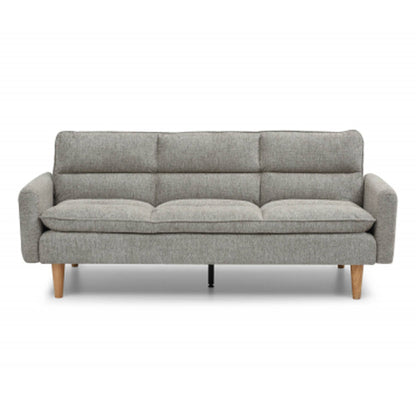 Cosy Rest Chenille Effect Fabric 3 Seater Sofa Bed In Natural