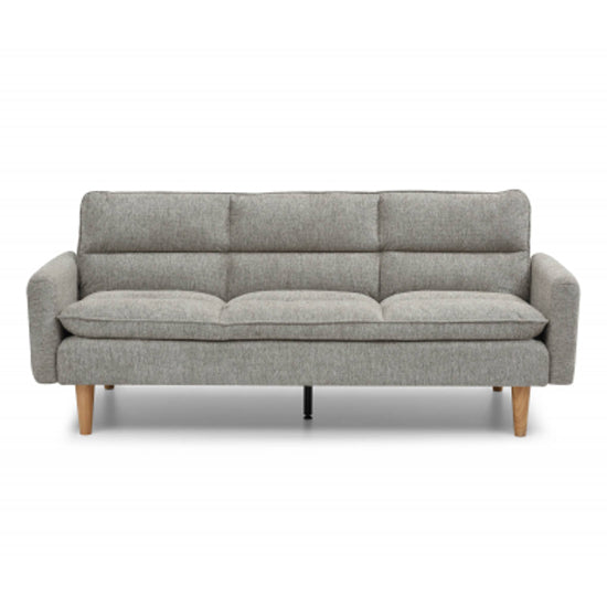 Cosy Rest Chenille Effect Fabric 3 Seater Sofa Bed In Natural