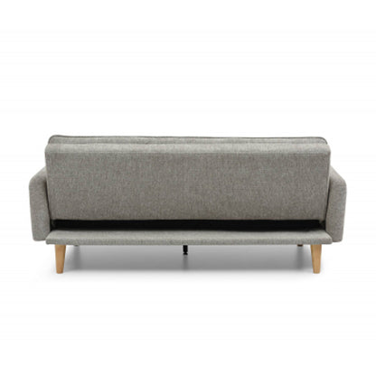 Cosy Rest Chenille Effect Fabric 3 Seater Sofa Bed In Natural