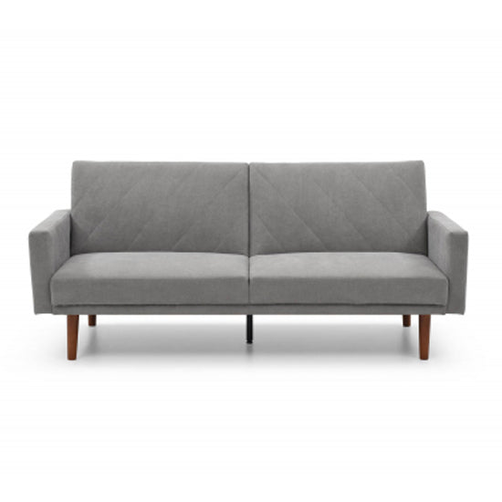 Relax Linen Effect 3 Seater Sofa Bed In Grey
