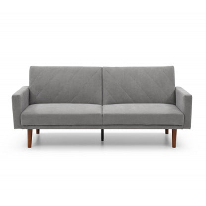 Relax Linen Effect 3 Seater Sofa Bed In Grey