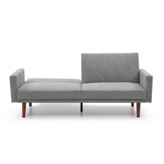 Relax Linen Effect 3 Seater Sofa Bed In Grey