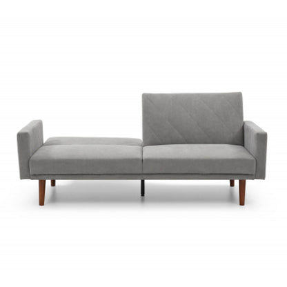 Relax Linen Effect 3 Seater Sofa Bed In Grey