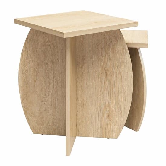 Voler Wooden Nest Of 2 Tables In Light Oak