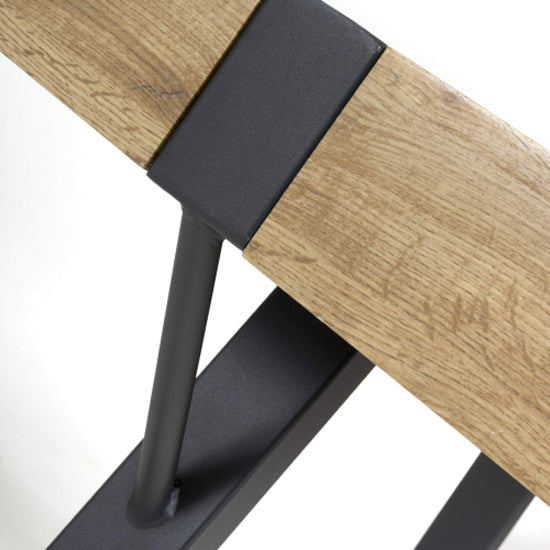 Newark Large Wooden Dining Table In Wood Grain Effect