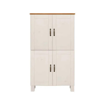 Alby Wooden Bathroom Storage Cabinet With 4 Doors In White