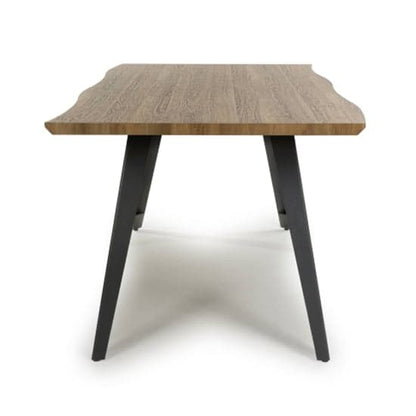 Nassau Medium Curved Wooden Dining Table In Natural