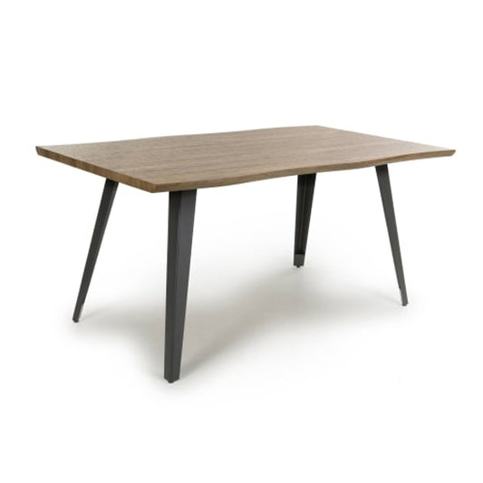 Nassau Medium Curved Wooden Dining Table In Natural
