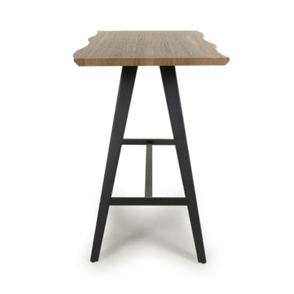 Nassau Curved Wooden Bar Table In Natural