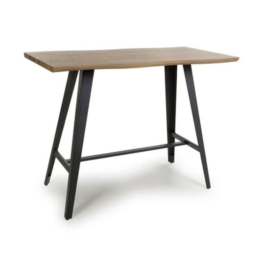 Nassau Curved Wooden Bar Table In Natural