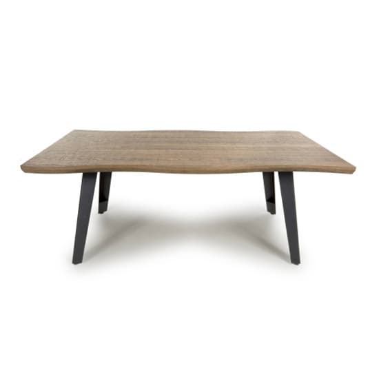 Nassau Curved Wooden Coffee Table In Natural