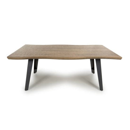 Nassau Curved Wooden Coffee Table In Natural