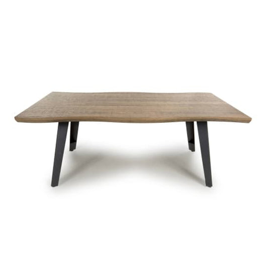 Nassau Curved Wooden Coffee Table In Natural