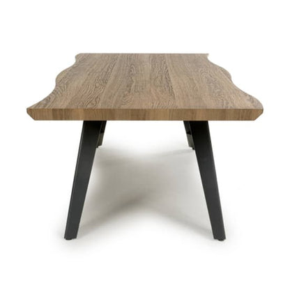 Nassau Curved Wooden Coffee Table In Natural