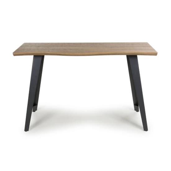 Nassau Curved Wooden Console Table In Natural