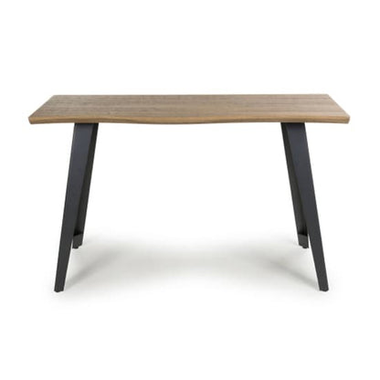 Nassau Curved Wooden Console Table In Natural