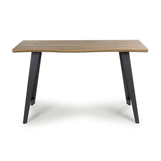 Nassau Curved Wooden Console Table In Natural