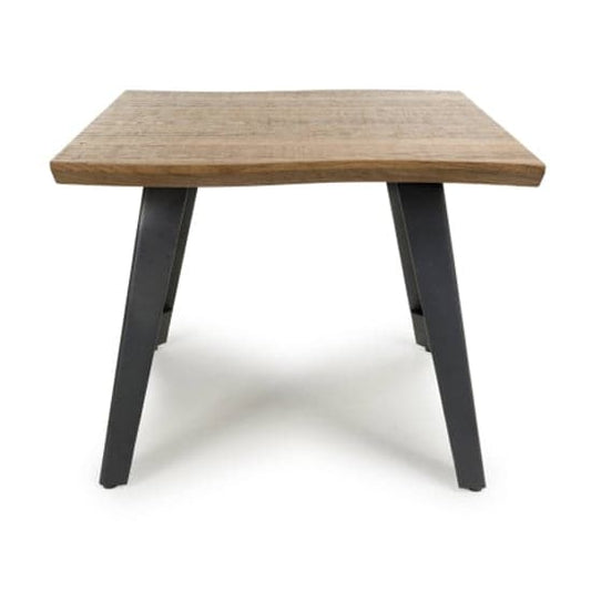 Nassau Curved Wooden End Table In Natural