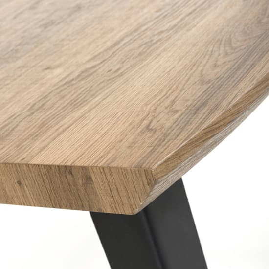 Nassau Curved Wooden End Table In Natural