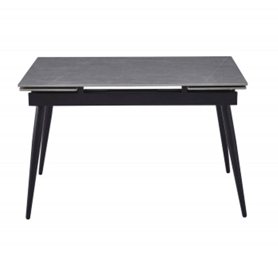 Monaco Extending Ceramic Top Dining Table In Grey