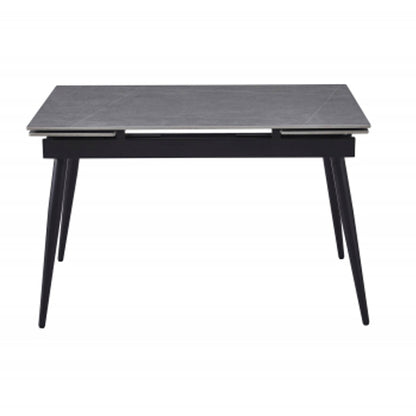 Monaco Extending Ceramic Top Dining Table In Grey