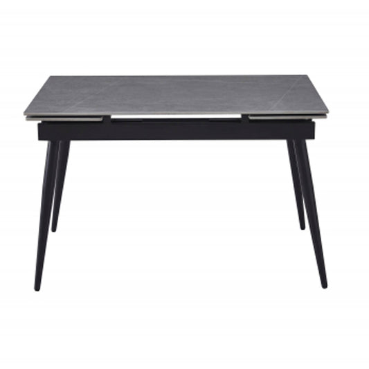 Monaco Extending Ceramic Top Dining Table In Grey