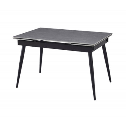 Monaco Extending Ceramic Top Dining Table In Grey