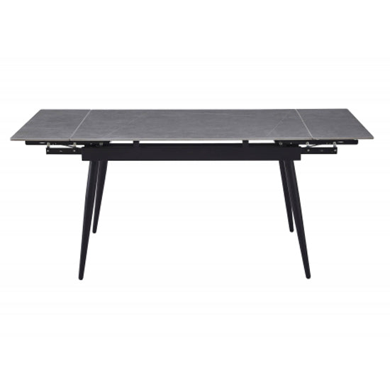 Monaco Extending Ceramic Top Dining Table In Grey